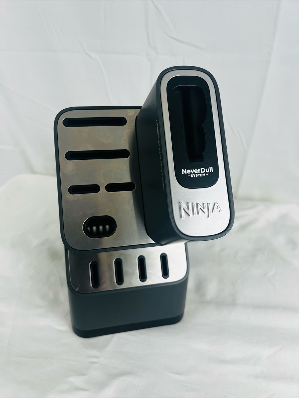 Ninja Knife BLOCK ONLY Never Dull System Sharpener Gray K12010